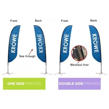 Large(80.54*400cm) Convex Feather Banners