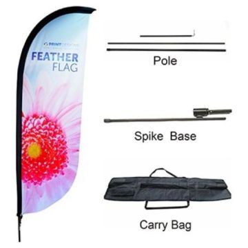 Small(65.3*200cm) Convex Feather Banners