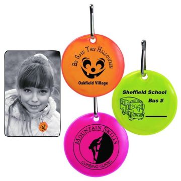 Round Reflective Zipper Pulls
