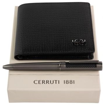 Set Cerruti 1881 (ballpoint Pen & Money Wallet - Leather)