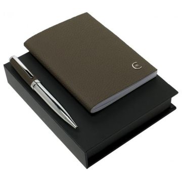 Set Hamilton Taupe (ballpoint Pen & Note Pad A6)