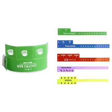 Tabbed Disposable PVC Wristband