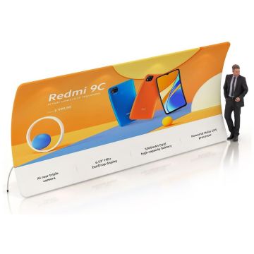 6m U-Shaped Tension Fabric Display Wall