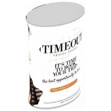 Backlit LED Spring Up Display - Oval