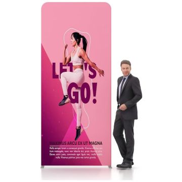 1.5m x 3m Straight Tension Fabric Display Wall