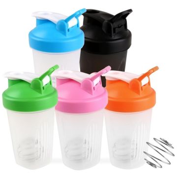 BPA Free Fitness Shaker Bottle with Loop 400ml