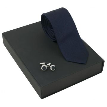 Set Ungaro Blue (cufflinks & Silk Tie)