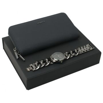 Set Ungaro (travel Purse & Gun Plating Premium Watch)