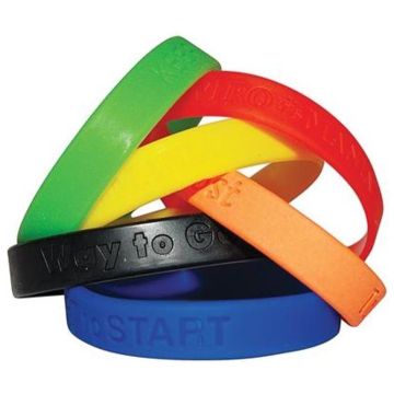 Debossed Silicone Wristbands