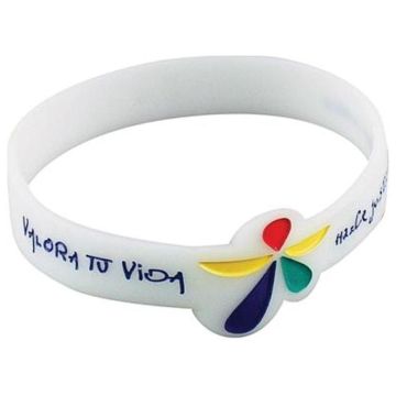Debossed Silicone Wristbands with Custom Shape