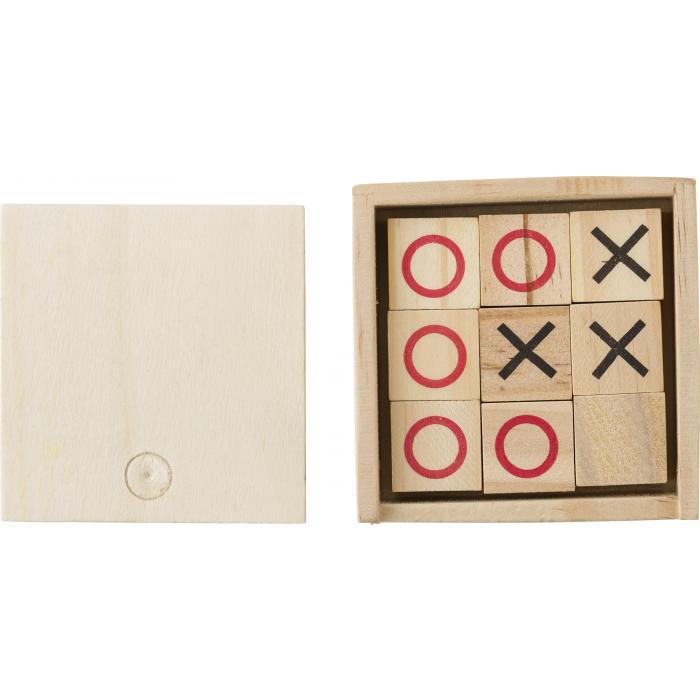 Wooden Tic Tac Toe game Alessio