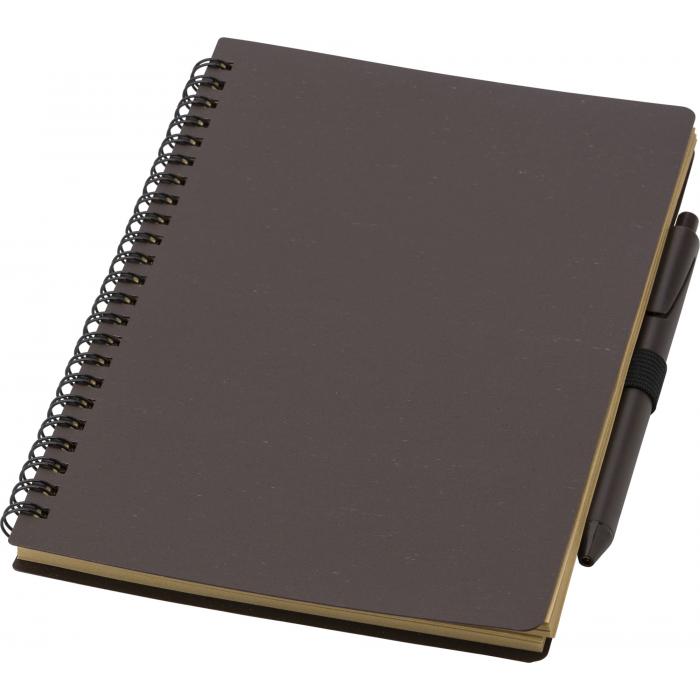 Coffee fibre notebook with pen Clive
