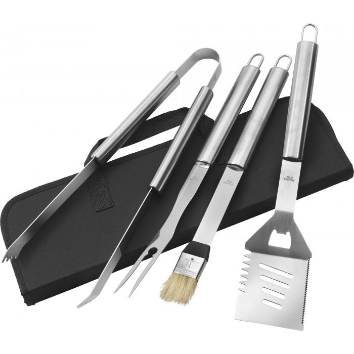 Stainless steel barbecue set Silas