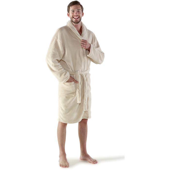 Fleece (210 gr/m) bathrobe Derek