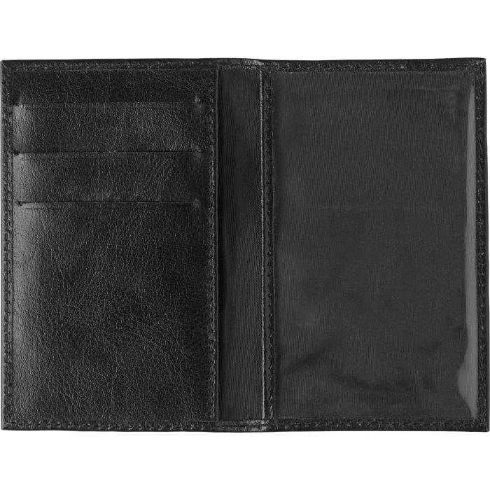 Split leather credit card wallet Lee