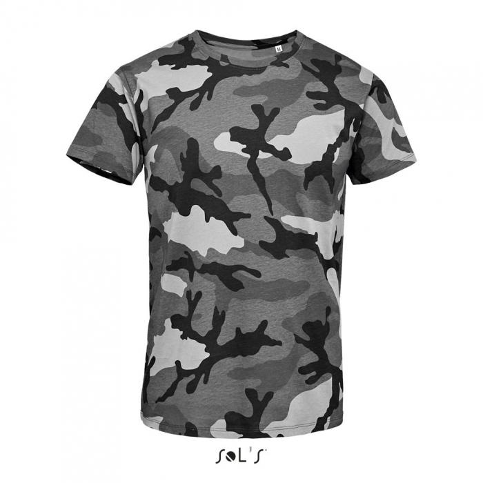 Camo Men's - Round Collar T-shirt