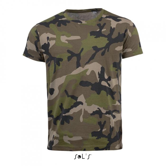 Camo Men's - Round Collar T-shirt