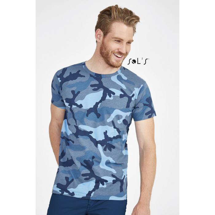 Camo Men's - Round Collar T-shirt