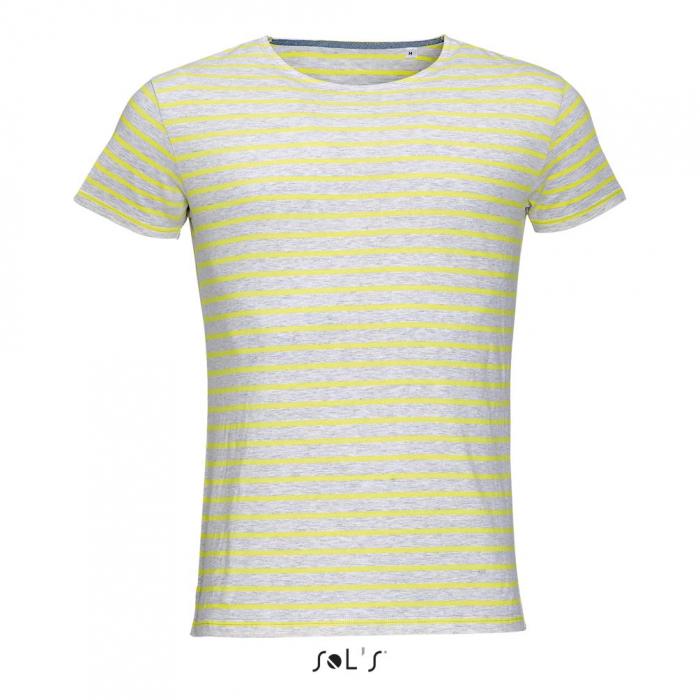 Miles Men's Round Neck Striped T-shirt