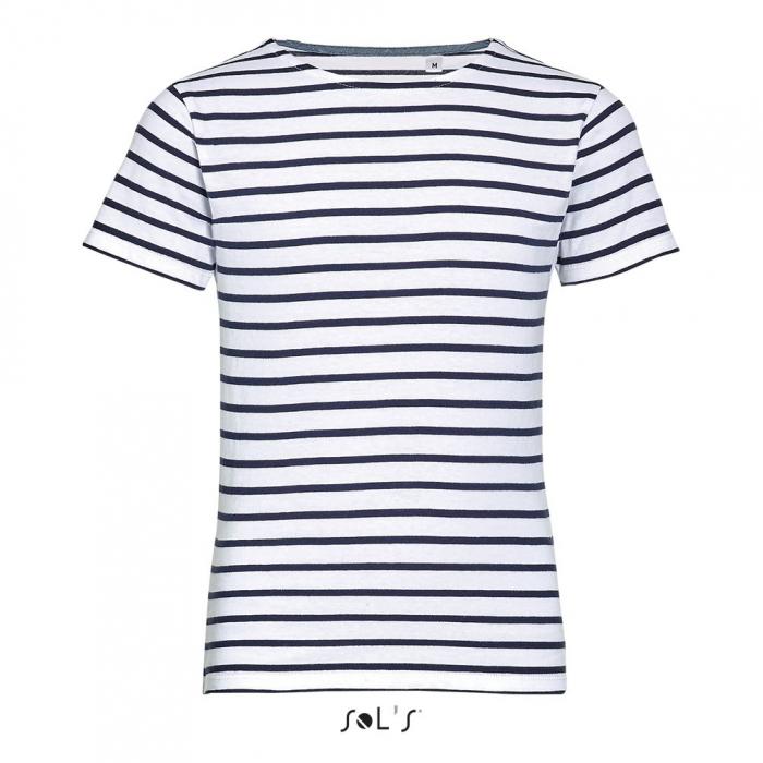 Miles Kids' Round Neck Striped T-shirt