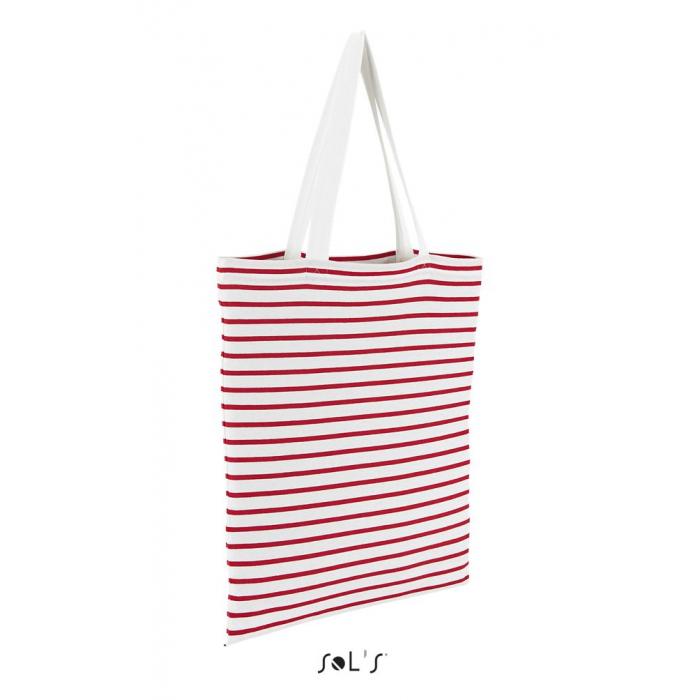 Luna Striped Jersey Shopping Bag