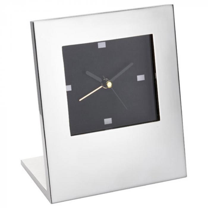 Desk Clock - Classy Silver