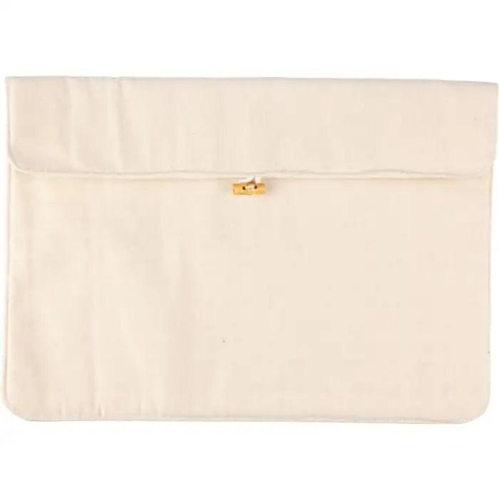 Cotton (220 gr/m2) laptop pouch Dirk