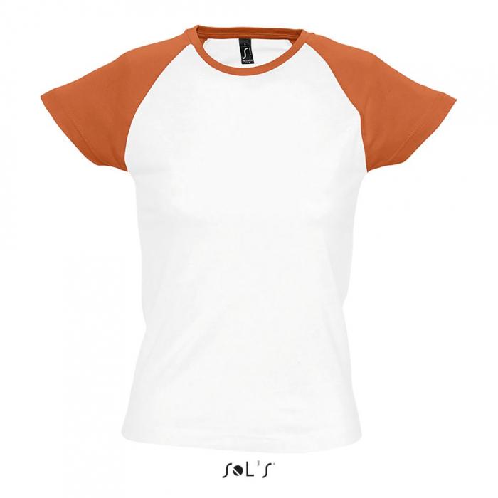 Milky Women's Two Colour Raglan Sleeve T-shirt