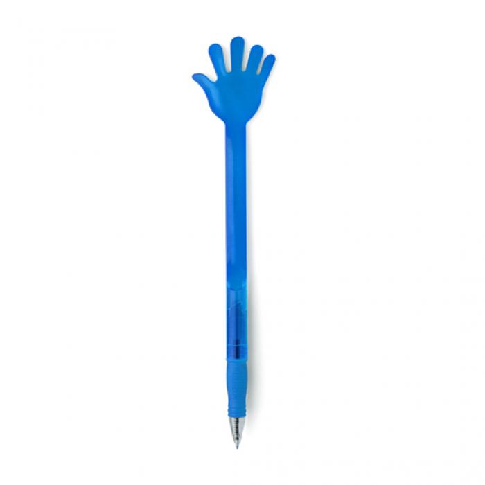 Jumbo Size High 5 Ballpen With Frosted Coloured Barrel- Blue Ink