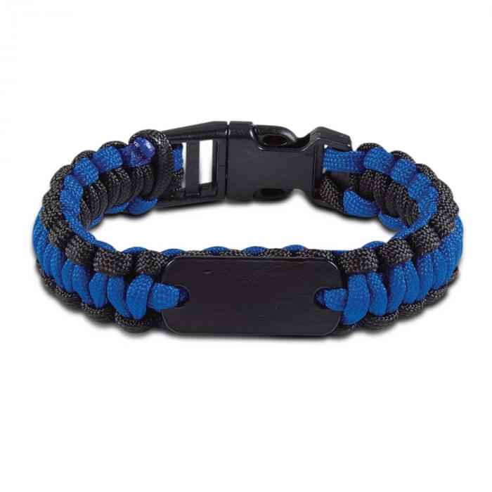 Paracord Bracelet With Metal Plate