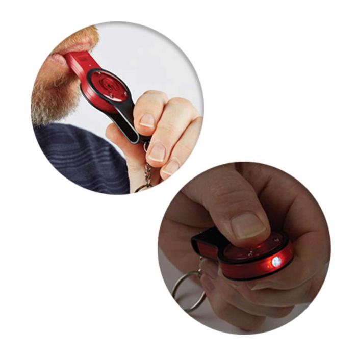 Reflector Key Light With Safety Whistle