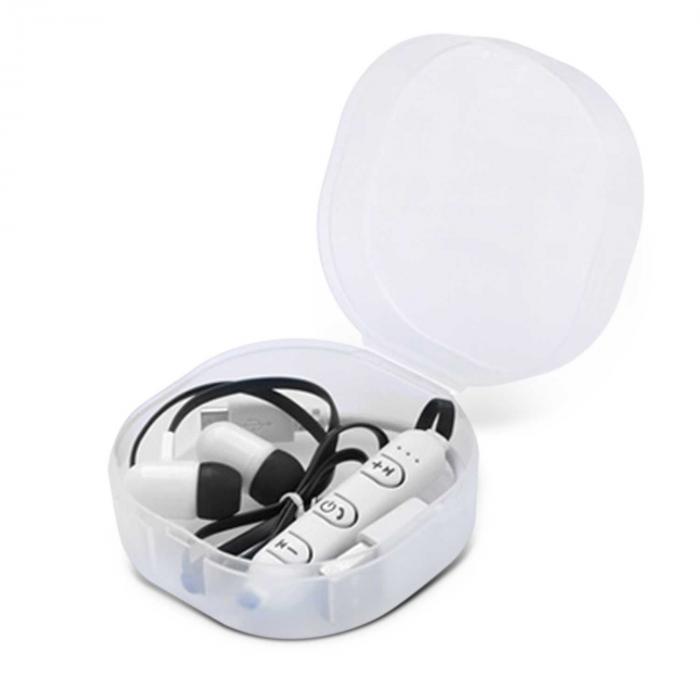 Wireless Earbuds In Frosted Travel Case