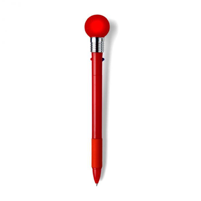 Two Function Ballpen With A Two Colour Flashing Ball- Red and Blue Ink