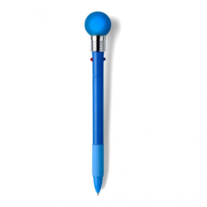 Two Function Ballpen With A Two Colour Flashing Ball- Red and Blue Ink