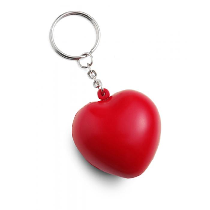 Anti Stress Heart On Keychain