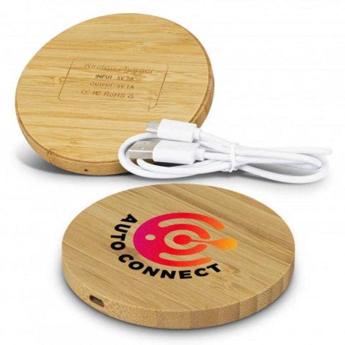 Vita Bamboo Wireless Charger aEUR" Round