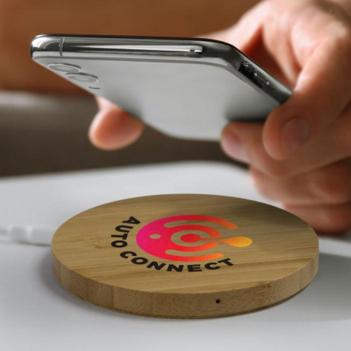 Vita Bamboo Wireless Charger aEUR" Round