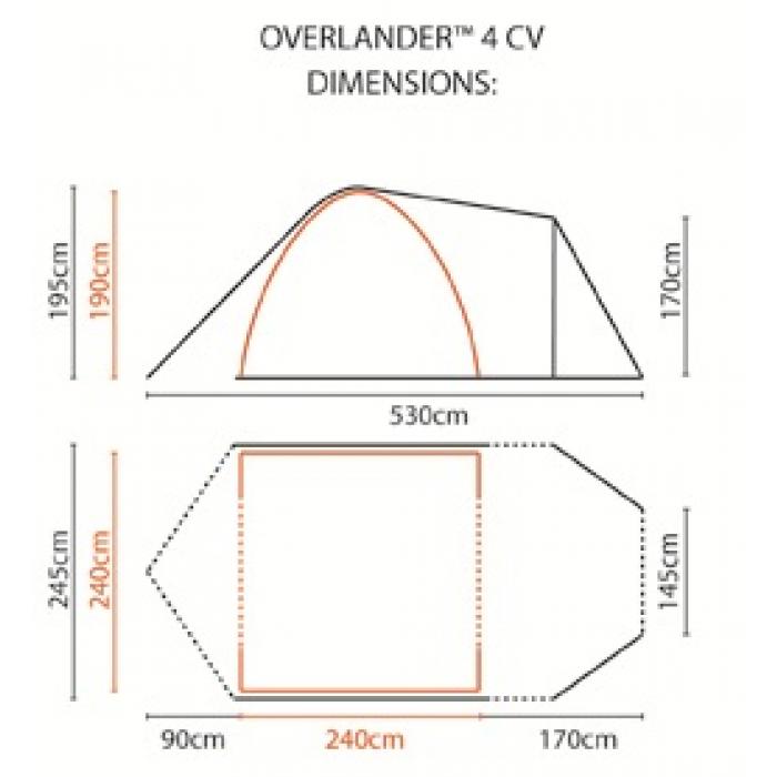 Coleman Tent Overlander 4 Cv