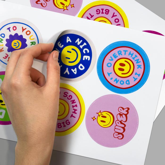 Sticker Sheet 80mm Circle - Gloss