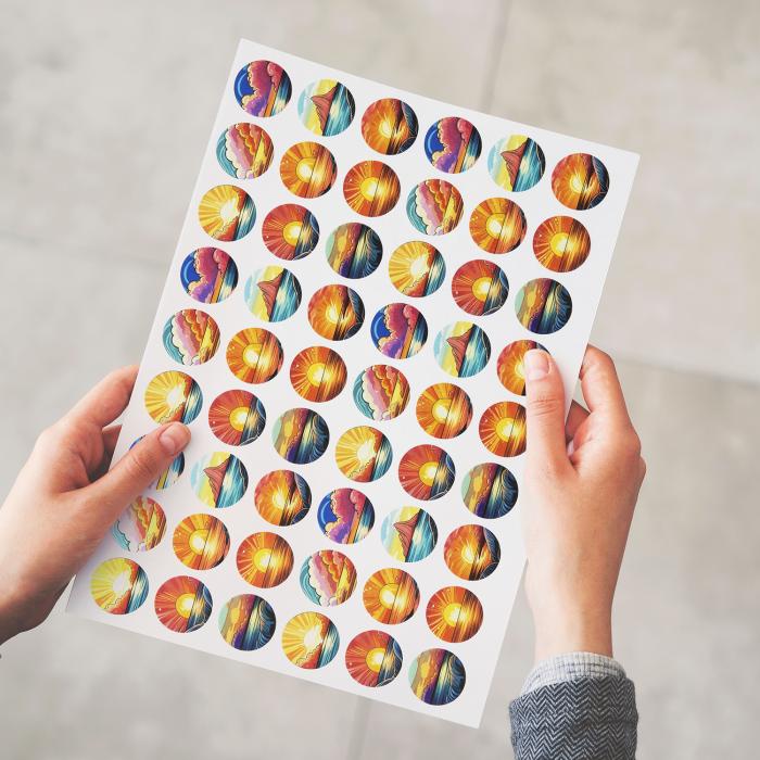 Sticker Sheet 26mm Circle - Matte