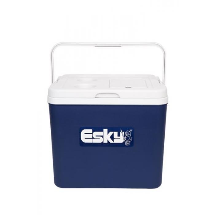 ESKY 33L CHILLA COOLER WITH EASY ACCESS LID & CAN HOLDERS