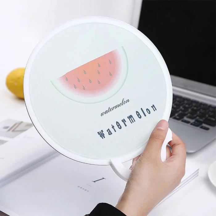 Foldable Fan with Handle ( 1 colour print )