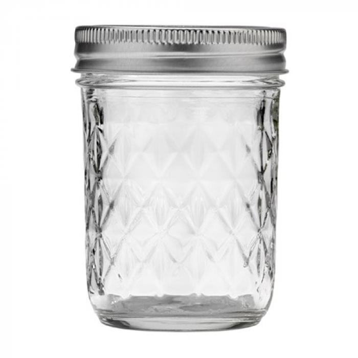 BALL 8OZ QUILTED CRYSTAL JELLY Mason Jars