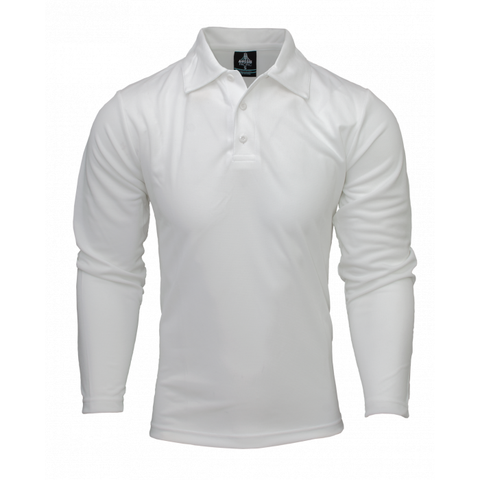 Mens Long Sleeve Botany Polo