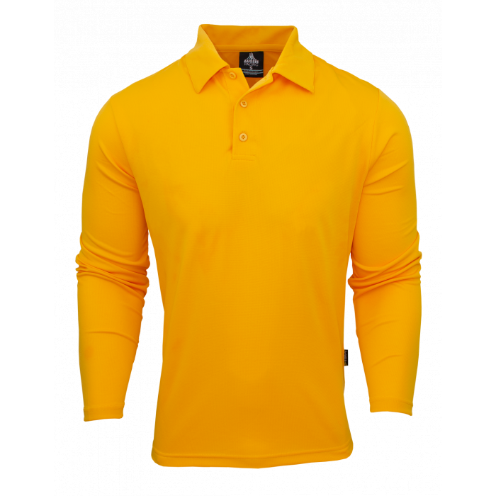 Mens Long Sleeve Botany Polo