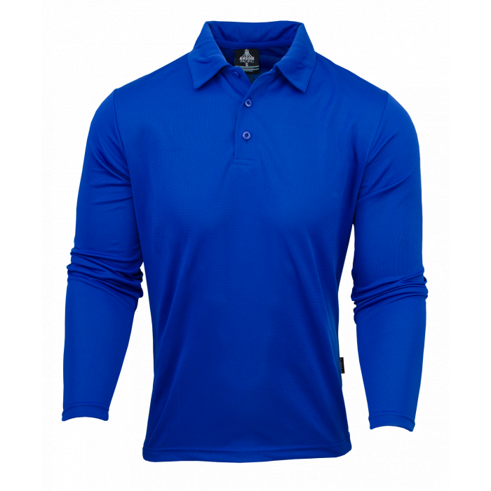 Mens Long Sleeve Botany Polo