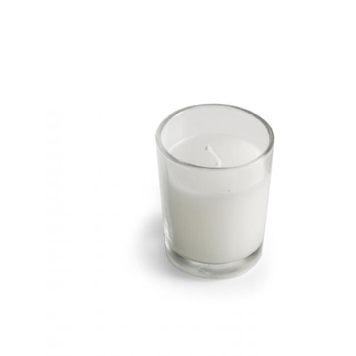 Unscented Candle In A Glass Holder