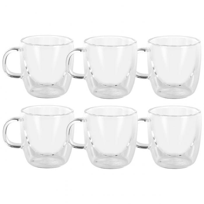 Caffe Manico Double Wall Glasses Set of 6 - 250ml AVANTI