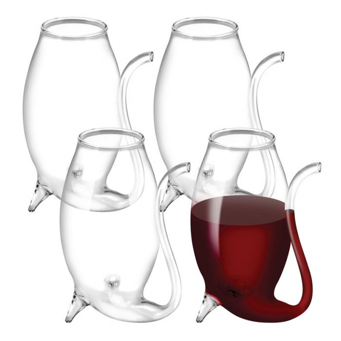 Glass Port Sippers Set of 4 AVANTI