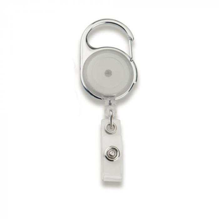 Transparent Retractable Badge Holder With Hook